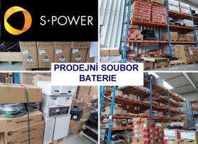 Prodej zásob baterií Pylontech, Risen, GoodWe, AEG a další zásoby pro fotovoltaiku z majetku S-Power Energies