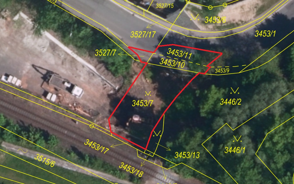 Prodej souboru 4 pozemků, ostatní plocha, celková výměra 368 m2, k.ú. Frýdek, z majetku Liberty Ostrava a.s.