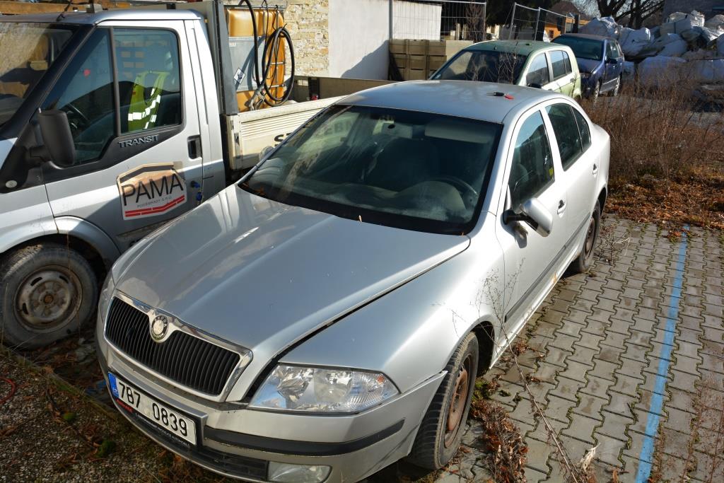 Osobní automobil Škoda Octavia, 1.9TDi, 77kW, RZ 7B7 0839, 2005, stav tachometru 400.055 km, z majetku PAMA Poděbrady s.r.o. 