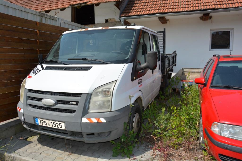 Nákladní automobil - sklápěcí Transit 350M, 2.4d, 85 kW, RZ 7P61925, 2007, stav tachometru 393.273 km, z majetku PAMA Poděbrady 