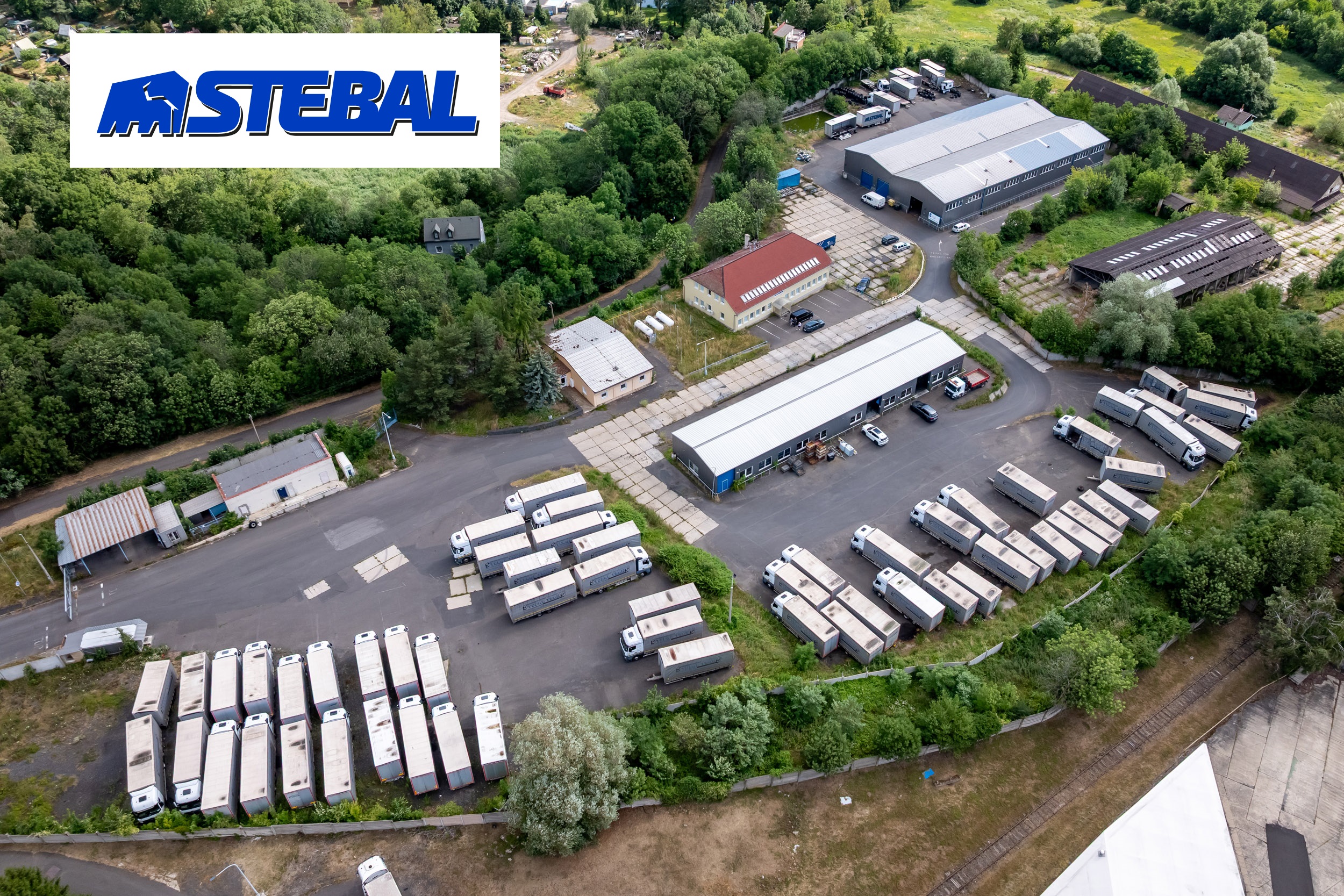 Prodej spedičního areálu s užitnou plochou 3.047 m2, pozemky celkem 23.358 m2, z majetku STEBAL logistic, spol. s r.o., Dubí