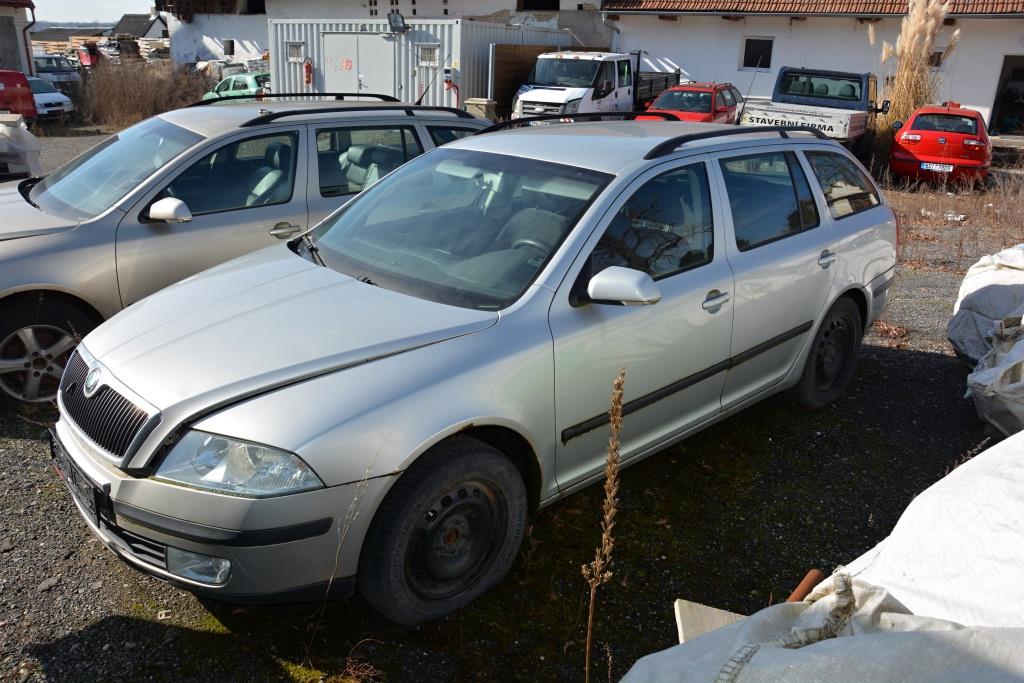 Osobní automobil Škoda Octavia, 1.9d, 77 kW, RZ 6SH8445, 2005, stav tachometru 206.389 km, z majetku PAMA Poděbrady s.r.o. 