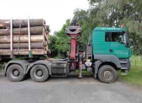 Prodej MAN TGS 33.440, HNJ - nákladní automobil pro přepravu dřeva, rok výroby 2009, z majetku LESS & FOREST s.r.o.