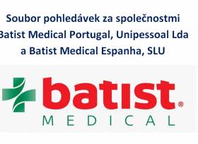 Prodej souboru pohledávek za společnostmi Batist Medical Portugal, Unipessoal Lda a Batist Medical Espanha, SLU