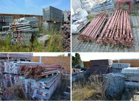 Soubor lešení, mobilního oplocení a příslušenství, z majetku PAMA Poděbrady s.r.o. 