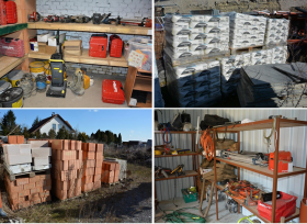 Stavební technika, nástroje, materiál a další příslušenství značek Hilty, Karcher, Narex, Bosch apod. z majetku PAMA Poděbrady