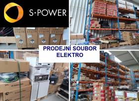 Prodej zásob elektro materiálu pro fotovoltaiku - jističe, zdroje, stykače a další materiál z majetku S-Power Energies